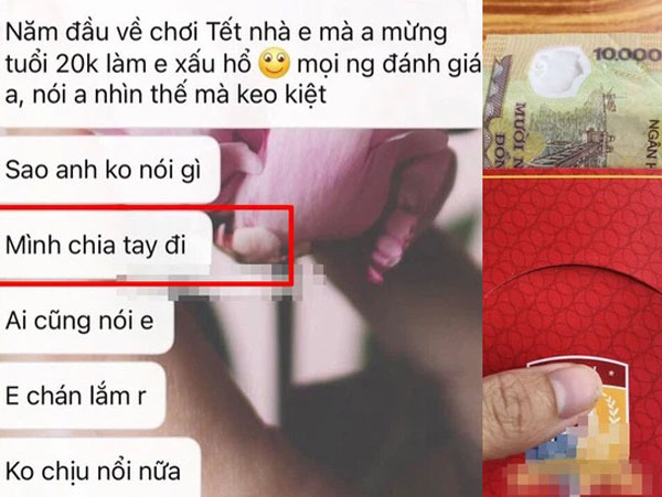 Về ra mắt lì xì các cháu 20 nghìn, nam thanh niên bị bạn gái đòi chia tay gấp vì bị cả họ đánh giá