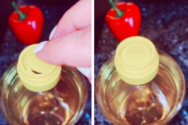 Cô gái tiết lộ công dụng thực sự của chiếc nắp nhỏ trên miệng chai dầu ăn, dân mạng thử làm theo đều nhận cái kết 'đắng'