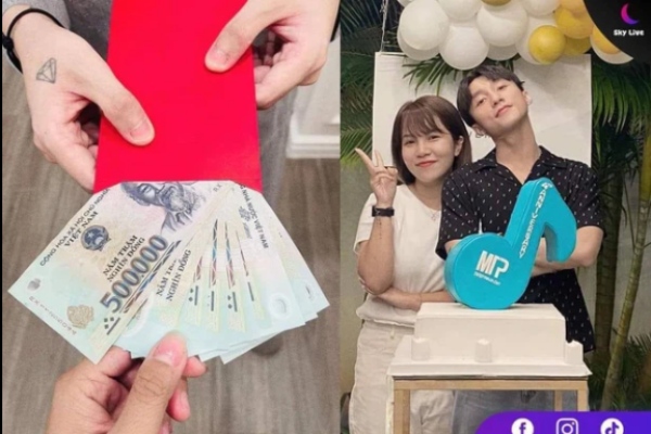 Dân mạng xuýt xoa bức ảnh 'Sếp nhà người ta' Sơn Tùng M-TP lì xì nhân viên 5 triệu, nhưng thực tế số tiền còn lớn hơn?