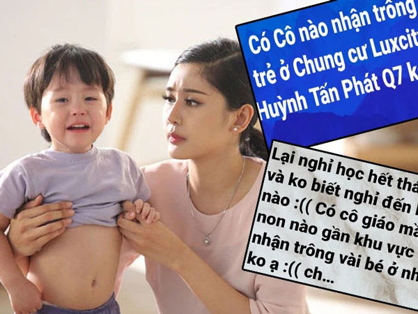 Con tạm dừng tới trường, phụ huynh cuống cuồng tìm phương án cho câu hỏi: 'Ai trông con cho đến cuối tháng để đi làm?'