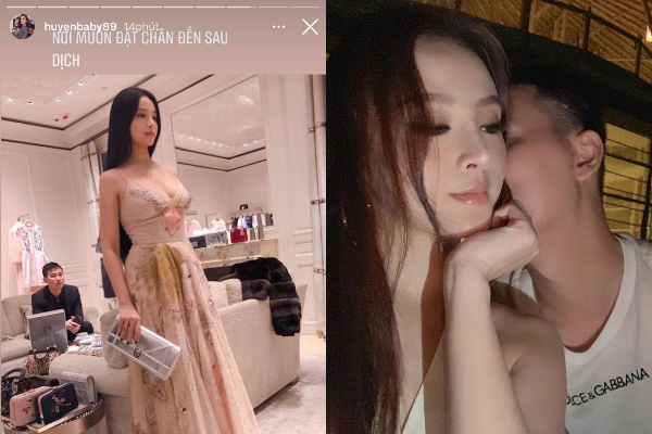 Huyền Baby đi mua sắm cùng chồng, một hành động nhỏ cho thấy tình cảm vị đại gia dành cho vợ