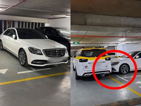 Bực mình với màn đỗ xe ngang ngược, tài xế quyết định cho xe Mercedes tiền tỷ một bài học nhớ đời