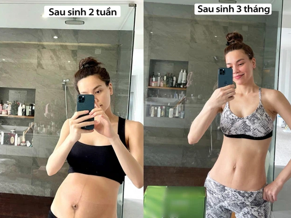 Hồ Ngọc Hà lần đầu công khai vòng bụng chảy xệ sau 2 tuần sinh nở