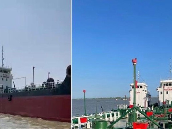 Gây cấn đường dây buôn bán xăng giả 'khủng', tìm thấy 2 tàu chống trả nhằm bỏ trốn