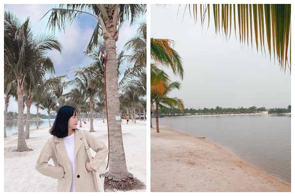 Dân tình há hốc mồm khi phát hiện bãi biển giữa lòng Sài Gòn có bờ cát trắng, hàng dừa xanh hệt Phú Quốc, nhưng lại 'rén chân' sau khi xem lại quy định