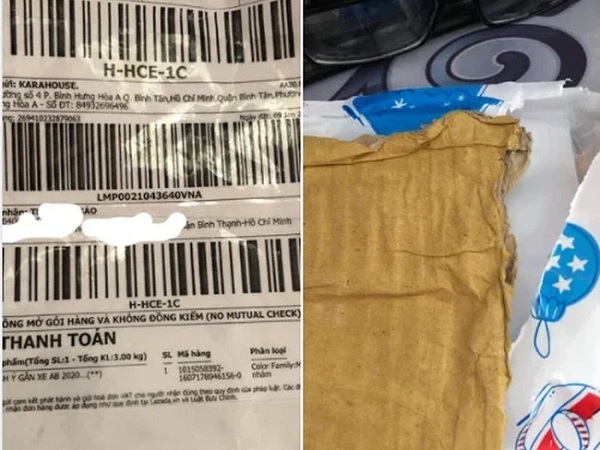 Đặt hàng qua mạng, thanh niên mếu máo nhận về miếng các tông giá 150k nhưng phản hồi từ chủ shop mới gây sốc