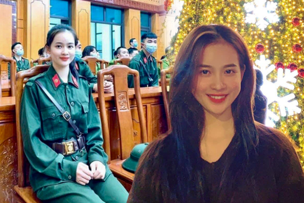 Nữ tân binh Yên Bái lên đường nhập ngũ, nhan sắc thu hút mọi ánh nhìn