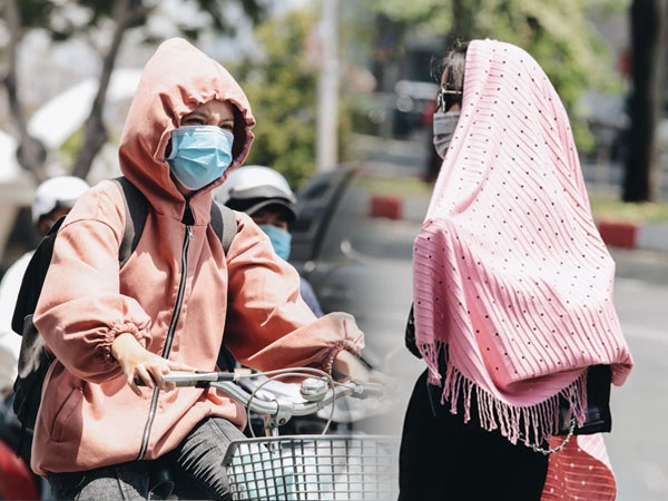 Chùm ảnh: Người Sài Gòn vật vã dưới nắng nóng như thiêu đốt