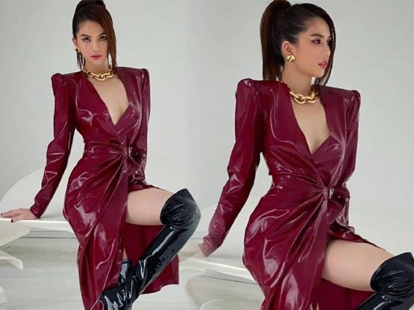 Ngọc Trinh diện váy đỏ latex kén dáng 'đụng độ' Kylie Jenner & Rosé BlackPink
