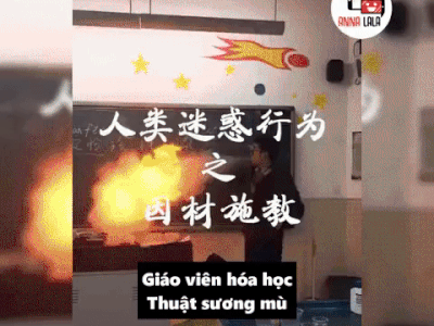 'Bá đạo' như thầy cô: Vẽ vòng tròn bằng tay, họa cả bản đồ thế giới bằng phấn