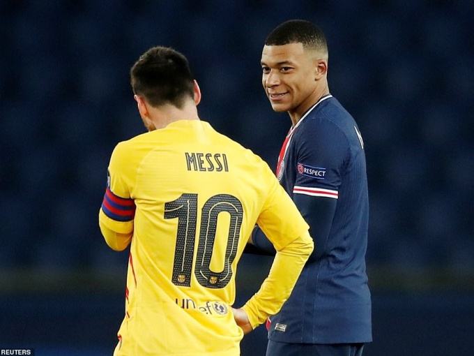 Mbappe xô đổ kỷ lục của Messi trong ngày tiễn Barca rời Champions League