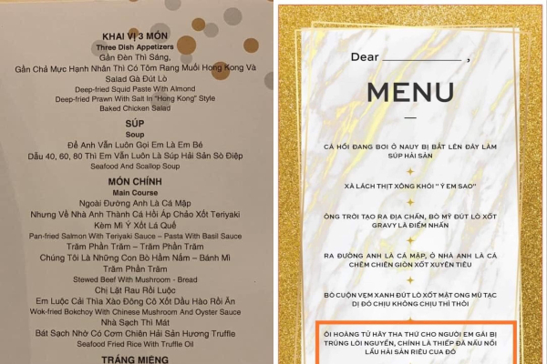 Những menu tiệc cưới bá đạo ngoài sức tưởng tượng, người trẻ ngày nay kết hôn thú vị ghê!