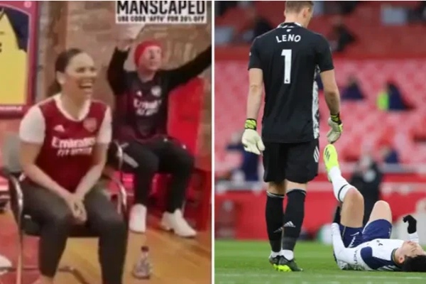 Fan Arsenal bị 'ném đá' vì hò hét và cười toe toét khi Son Heung-min chấn thương rời sân