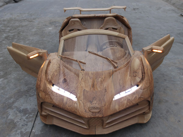 'Siêu xe' Bugatti Centodieci bằng gỗ sồi