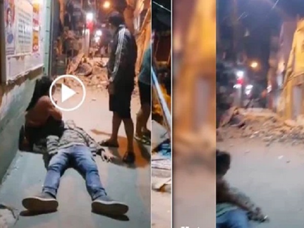 Hà Nội: Bức tường bất ngờ đổ sập khiến người đàn ông đi xe máy bất tỉnh, vợ mang bầu thoát nạn