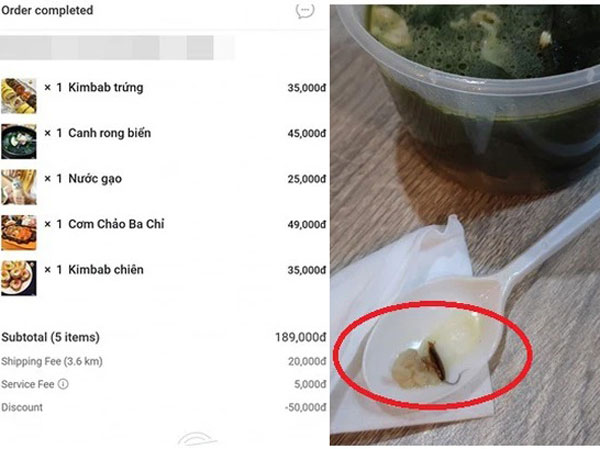 Lần tìm mãi mới chọn quán được đánh giá 5 sao đặt đồ ăn, thế nhưng vừa mở nắp hộp cặp đôi đã 'tái mặt' khi thấy vật thể lạ bên trong