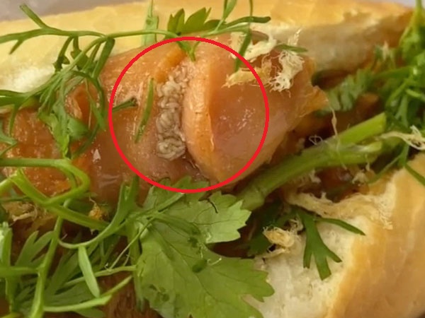 Mua ổ bánh mì kẹp xúc xích Đức, cô gái tá hỏa phát hiện hàng tá giòi đang bò lúc nhúc bên trong mặc dù chứng kiến người bán hàng đã chiên chín?!