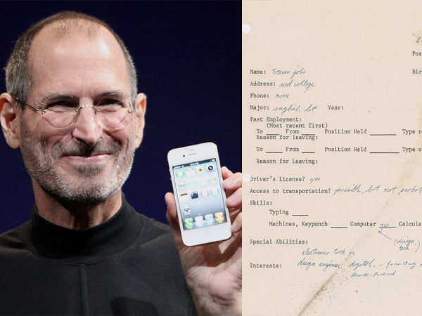 Đơn xin việc của Steve Jobs giá hơn 200.000 USD