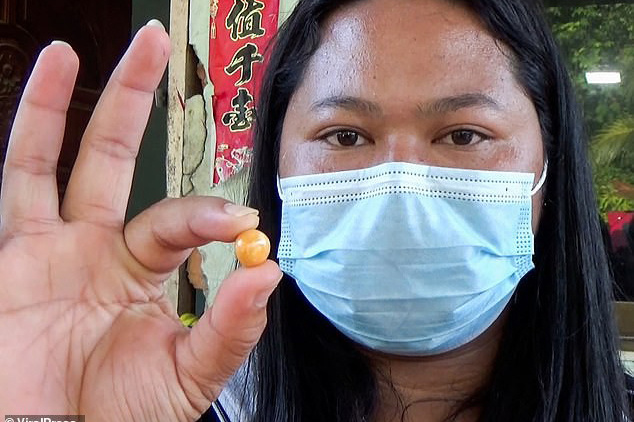 Người phụ nữ ‘không xu dính túi’ tìm thấy ngọc trai vàng cực quý hiếm