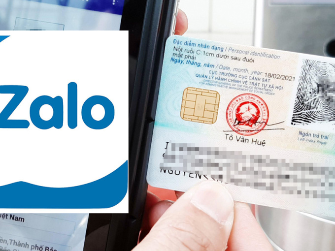 Có thể đăng ký làm thẻ CCCD gắn chip tại nhà qua Zalo