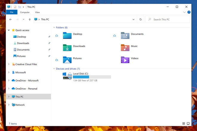 Windows 10 cập nhật các icon File Explorer mới, bắt đầu một cuộc đại tu thiết kế