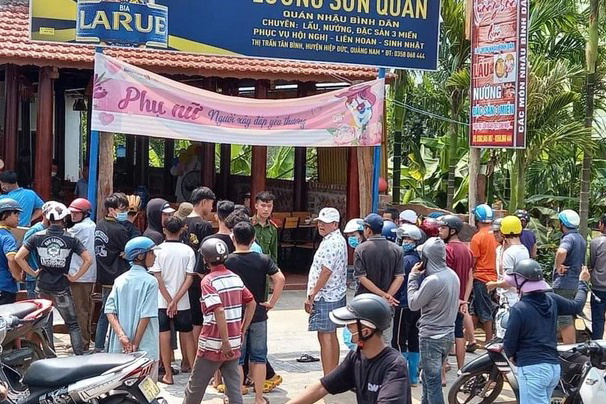 Án mạng kinh hoàng trong quán nhậu, đầu bếp tử vong, vợ chồng chủ quán bị thương nặng