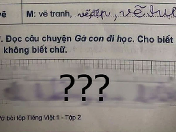 Cậu nhóc lớp 1 trả lời thẳng tưng 'tác hại của việc không biết chữ', đọc hợp lý đến mức giáo viên cũng phải cười lăn