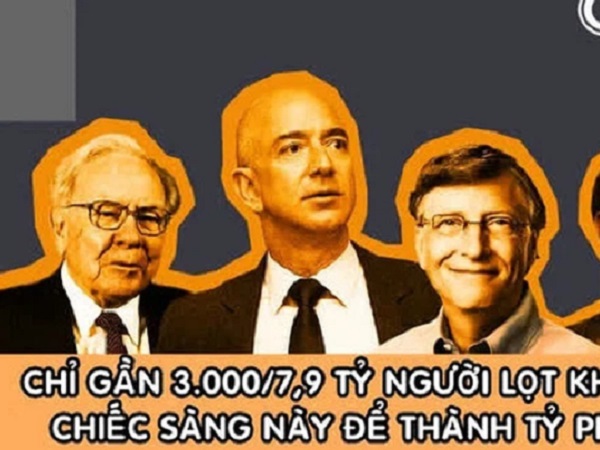 Tại sao thế giới có gần 8 tỷ người nhưng chỉ có chưa đến 3.000 tỷ phú đôla?