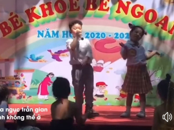 Xôn xao clip trẻ mầm non hát rap 'địa ngục trần gian anh không thể ở...'