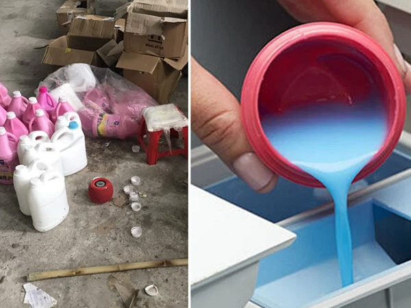 Làm giả hàng nghìn chai nước giặt đồ trẻ em, nước xả vải của thương hiệu nổi tiếng rồi gắn mác hàng nhập Thái: Mối nguy hại khôn lường đến sức khỏe trẻ