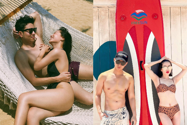 Đường đua bikini mở rộng: Hội gái đẹp nô nức kéo nửa kia vào cuộc, nhìn cả đôi 'mlem mlem' mà thèm có bồ
