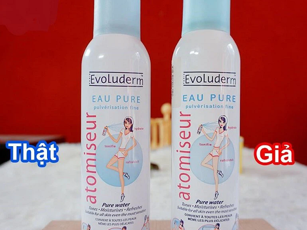 3 cách phân biệt xịt khoáng Evoluderm thật - giả 'siêu nhanh, siêu chuẩn'cho chị em