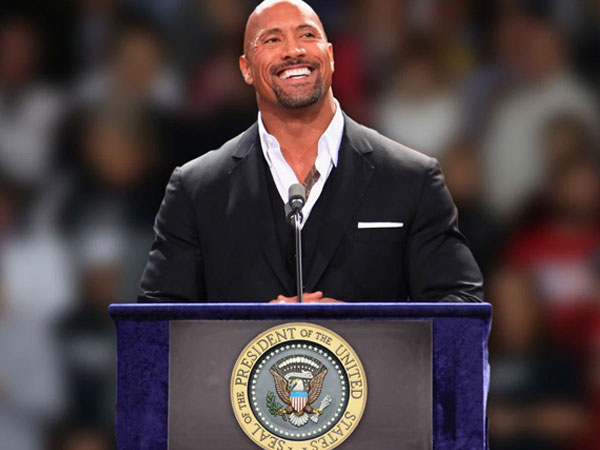 Dwayne Johnson là nghệ sĩ được tín nhiệm làm tổng thống nhất