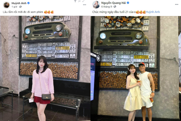 Tình cũ Quang Hải đăng ảnh check-in, dân mạng bất ngờ với hình ảnh sao hơi... quen quen