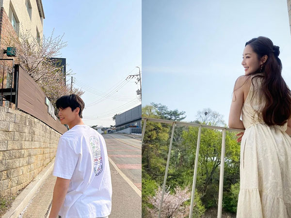 Park Min Young - Park Seo Joon cùng đăng ảnh đi ngắm hoa anh đào, dân tình lại rần rần mong cả hai công khai tình cảm