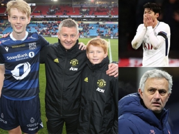 Hổ phụ sinh hổ tử, con trai Solskjaer cà khịa Mourinho và Son Heung-min cực 'khét'