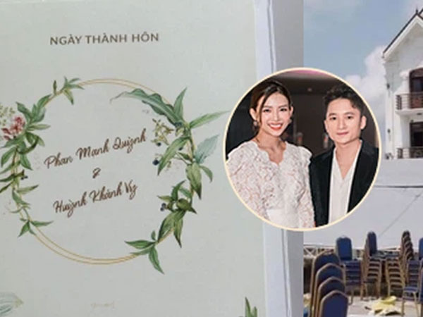 Lộ thiệp mời và hình ảnh lễ đường trước thềm hôn lễ của Phan Mạnh Quỳnh tại Nghệ An, nhìn qua đã biết là hoành tráng không vừa