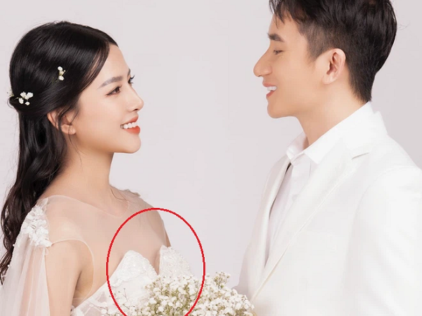 Vợ Phan Mạnh Quỳnh lộ miếng lót ngực khi diện váy cưới: Lỗi vặt vãnh mà rất nhiều cô dâu hay mắc phải