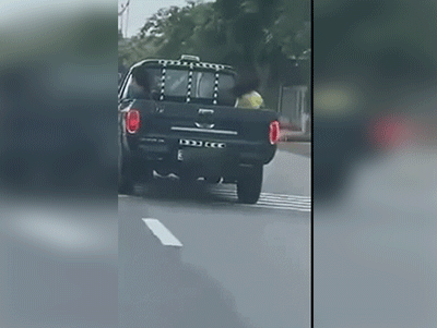 CSGT Hà Tĩnh lên tiếng vụ xe bán tải chở 3 cháu nhỏ sau thùng, chạy với tốc độ 90km/h