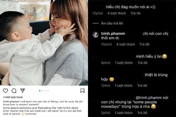 Trinh Phạm đăng status 'bóng gió', dân mạng vào gợi ý liền bị gạt đi