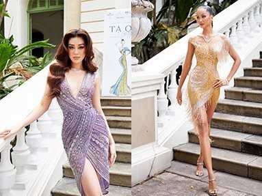 Sao đẹp cuối tuần: Khánh Vân, H'Hen Niê gợi cảm với đầm bó sát