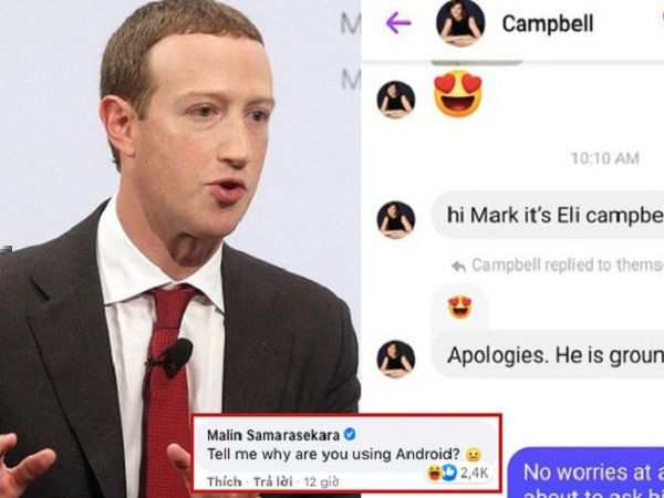 CEO Facebook đăng ảnh cực hài hước, nhưng dân tình không quan tâm mà chỉ 'lăm le' soi điện thoại mà Mark sử dụng, nó không phải iPhone!