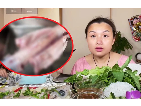 Quỳnh Trần JP lại bị phản đối dữ dội với clip làm thịt cá mập cận cảnh, 'ớn' nhất là đoạn lột da!