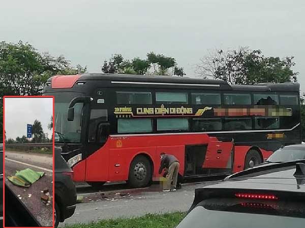 Xuống kiểm tra cốp, phụ xe khách bị xe container tông tử vong
