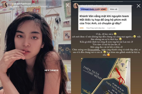 Khánh Vân chính thức lên tiếng nghi vấn rạn nứt với hội Mắt Biếc