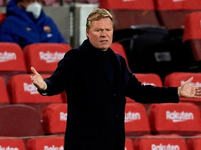HLV Koeman bị cấm chỉ đạo 2 trận, Barca chuẩn bị sẵn phương án thay tướng