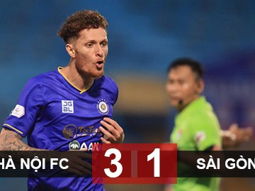 Kết quả Hà Nội FC 3-1 Sài Gòn FC: Hà Nội sống dậy cơ hội vào top 6