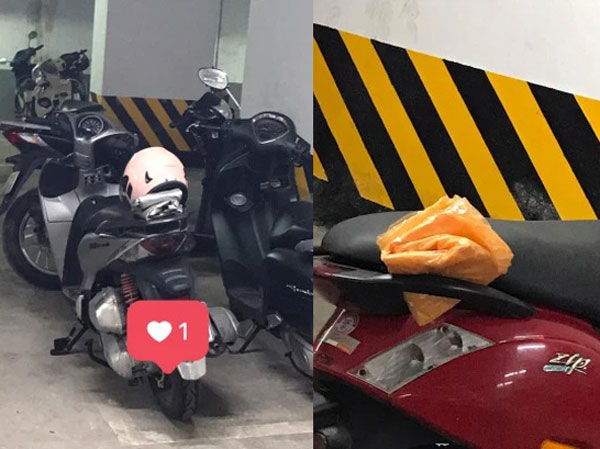 Thấy cảnh tượng lạ trên loạt xe máy dưới hầm chung chư, cô gái ngỡ ngàng phát hiện hành động đẹp của người bảo vệ