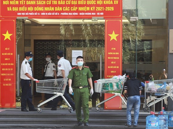 Hà Nội cách ly tòa Park 10 - chung cư Times City liên quan ca dương tính SARS-CoV-2