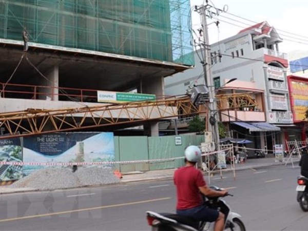 Phú Yên: Rơi thanh cẩu tại công trường thi công tòa nhà 20 tầng